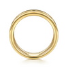 Gabriel & Co.14K Yellow Gold Diamond Station Easy Stackable Ring