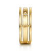 Gabriel & Co.14K Yellow Gold Diamond Station Easy Stackable Ring