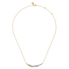 Gabriel & Co.14K White & Yellow Gold Diamond Spike Bar Necklace