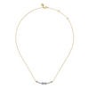 Gabriel & Co.14K White & Yellow Gold Bujukan Diamond Infinity Bar Necklace