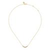 Gabriel & Co.14K Yellow Gold Diamond Marquise Curved Bar Necklace