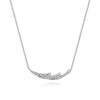 Gabriel & Co.14K White Gold Diamond Necklace