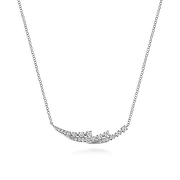 Gabriel & Co.14K White Gold Diamond Necklace