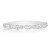 14K White Gold Half Anniversary Diamond Band