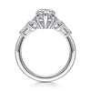 Gabriel & Co. 14K Pear Shape Diamond Semi-Mount Engagement Ring with 1.50 ct. Cushion Natural Diamond