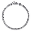 Gabriel & Co. Sterling Silver Men's Solid Round Box Chain Bracelet