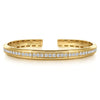 Gabriel & Co 14K Yellow Gold Diamond Cuff Bangle