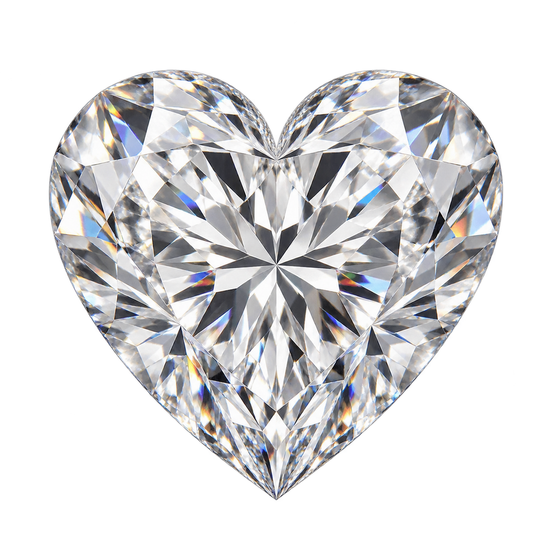 Cathedral Solitaire 03 with 1.17 ct. Heart Natural Diamond