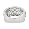 18K White Gold Ladies 5-Row 3-Carat Diamond Ring