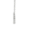 18K White Gold 3/4 Carat Diamond Heart Pendant with Chain
