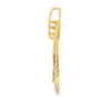 18K Yellow Gold Diamond Marquise-Shaped Pendant