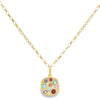 Lauren K 18K Yellow Gold Spinel & Tourmaline Square Giselle Pendant