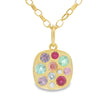 Lauren K 18K Yellow Gold Spinel & Tourmaline Square Giselle Pendant