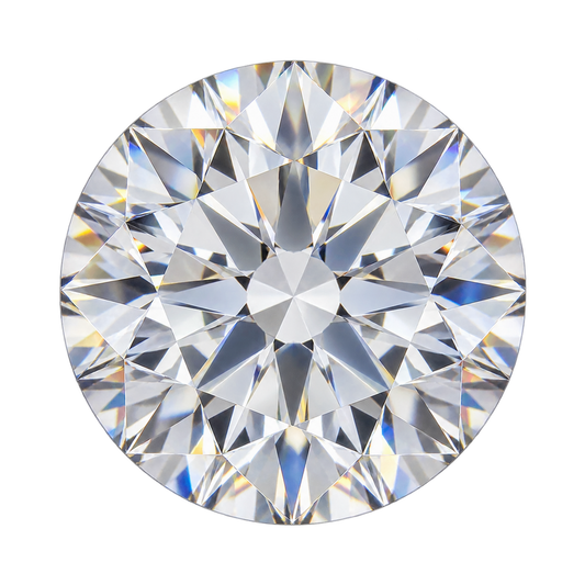 14K Two-Tone Hidden Halo Engagement Ring Setting with 0.60 ct. Round Natural Diamond