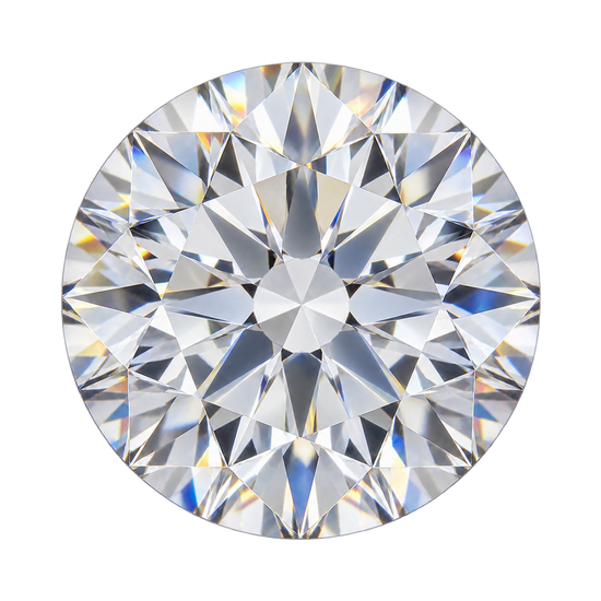14K Two-Tone Hidden Halo Engagement Ring Setting with 0.60 ct. Round Natural Diamond