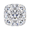 14K White Gold Diamond Engagement Ring Setting with 0.91 ct. Cushion Natural Diamond