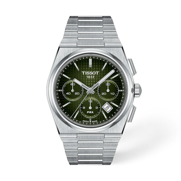 Tissot 42mm Green Dial Stainless steel Chronograph Watch