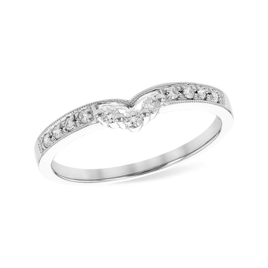 Allison Kaufman 14K White Gold Diamond Enhancer Ring