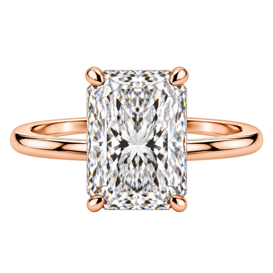 Cathedral Solitaire 05 with 1.50 ct. Radiant Natural Diamond