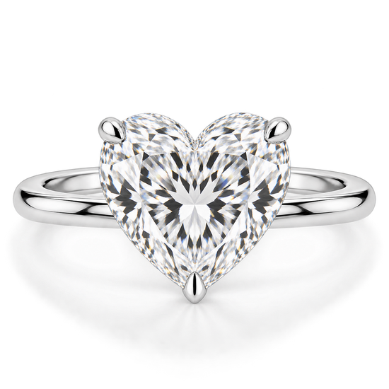 Cathedral Solitaire 03 with 1.17 ct. Heart Natural Diamond