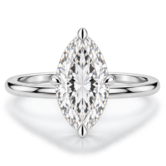 Pear Pave 08 with 1.50 ct. Marquise Natural Diamond